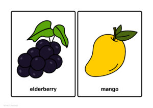 Fruits Flashcards A4-4